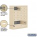 Salsbury Cell Phone Storage Locker - 6 Door High Unit (8 Inch Deep Compartments) - 16 A Doors and 4 B Doors - Sandstone - Surface Mounted - Master Keyed Locks